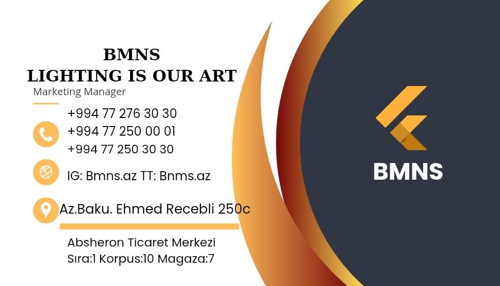 BMNS ELECTRIC-dən DAXİLİ DİVAR İŞIQLANDIRMALARINA XÜSUSİ ENDİRİM!