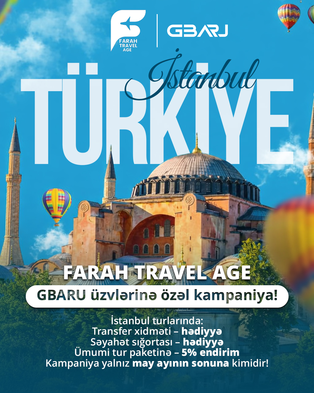 GBARU üzvlərinə özəl kampaniya! ✈️🇹🇷